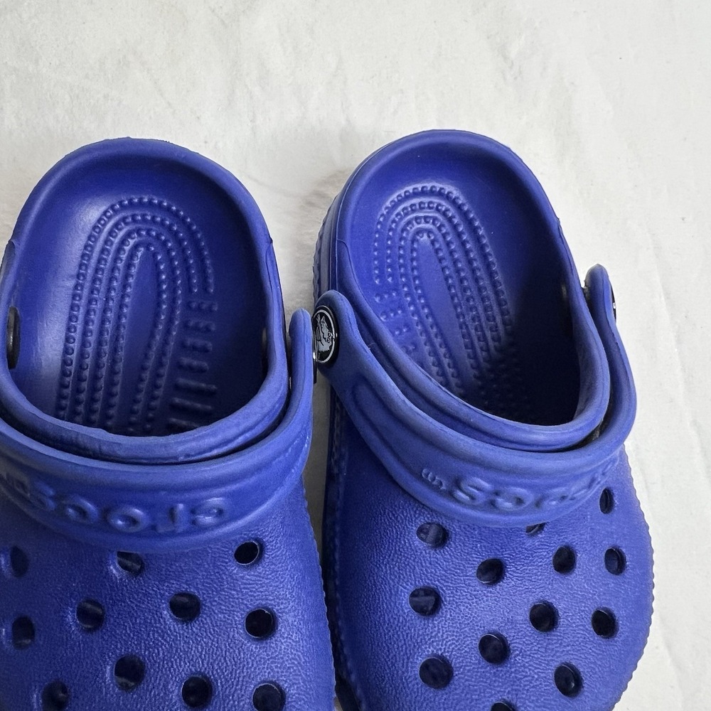Crocs Classic Clogs Toddler C2 C3 Blue Slip On Sandals Kids Boys Girls Shoes - Picture 4 of 8